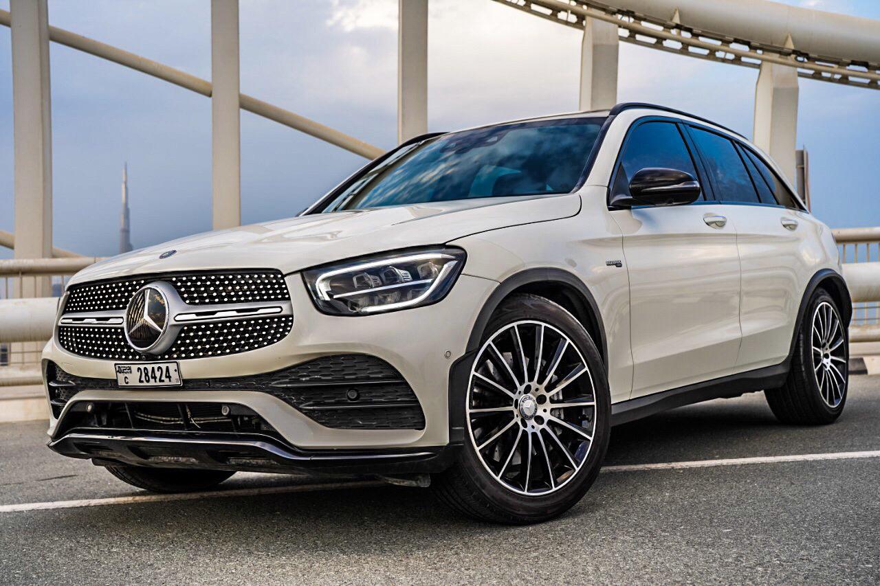 Mercedes GLC43 WHITE 2020 rental dubai