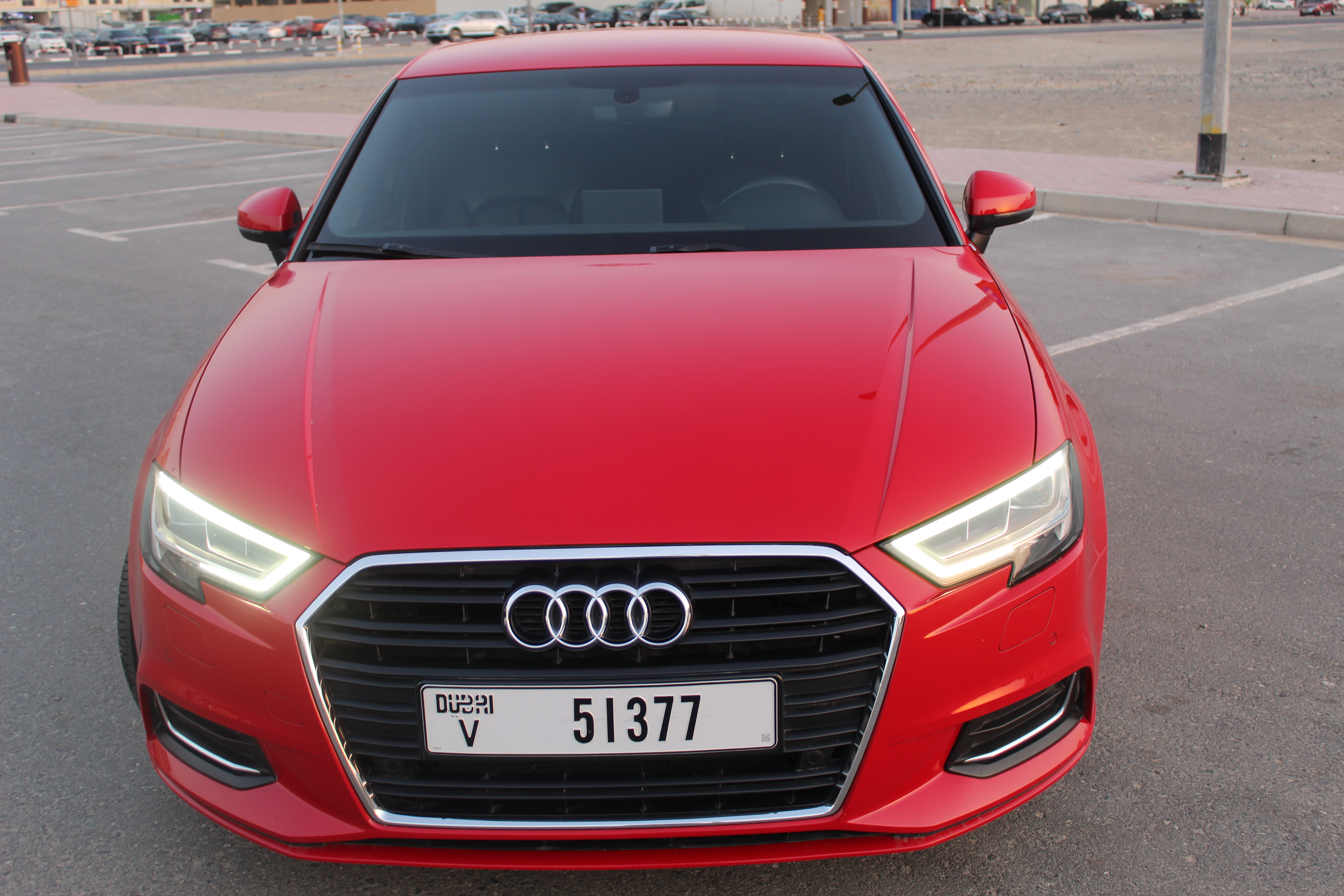 Audi A3 RED 2019 rental dubai