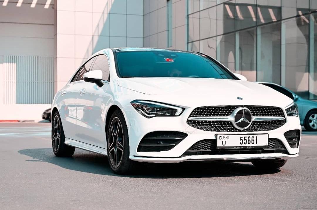 MERCEDES CLA 250 WHITE 2021 rental dubai