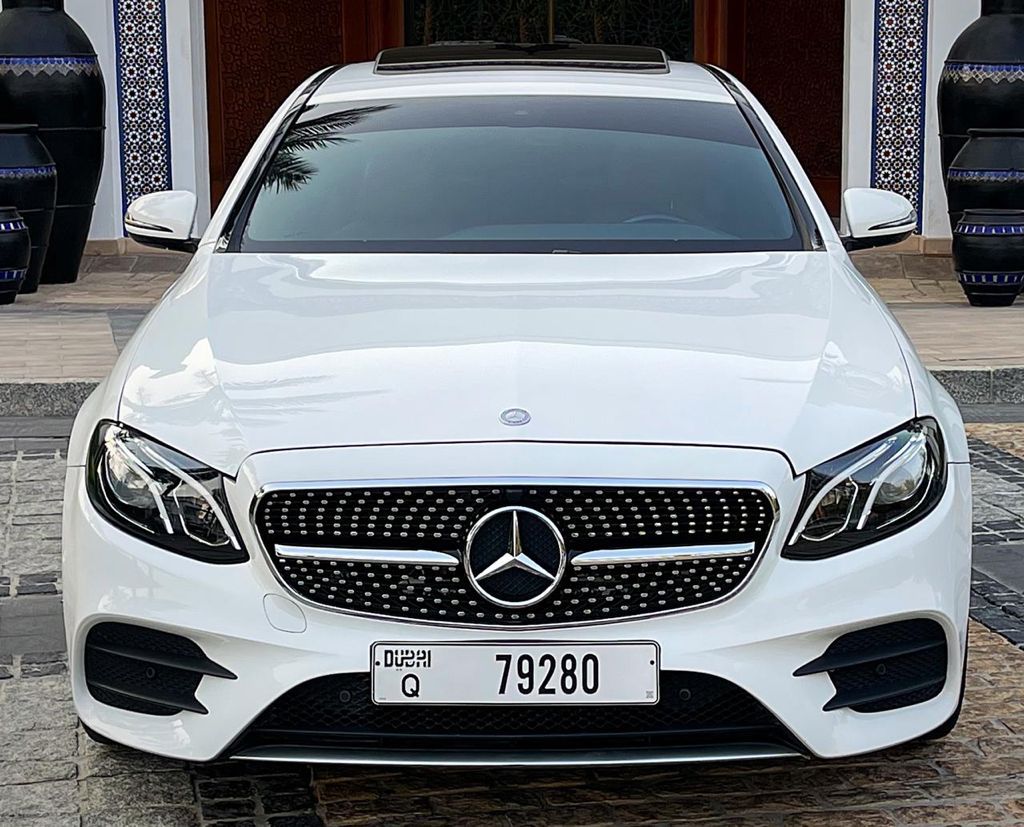 Mercedes E300 WHITE 2020 rental dubai