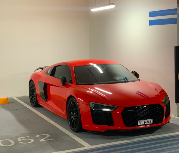 Audi R8 V10 Plus RED 2020 rental dubai