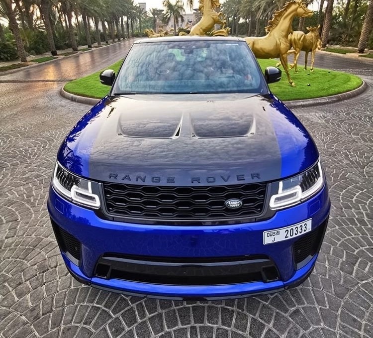 Range Rover SVR  BLUE 2021 rental dubai