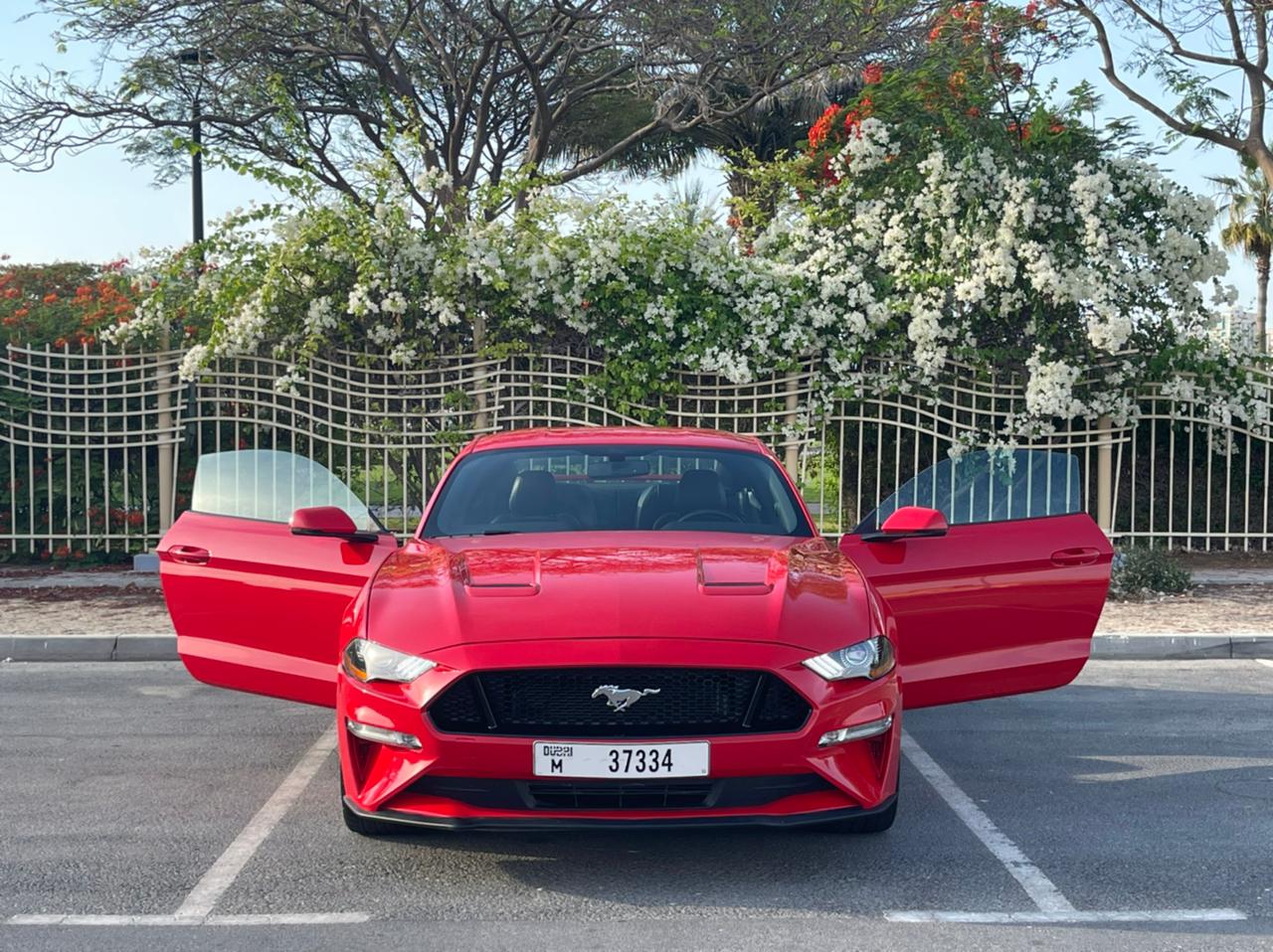 Ford Mustang GT Coupe RED 2020 rental dubai
