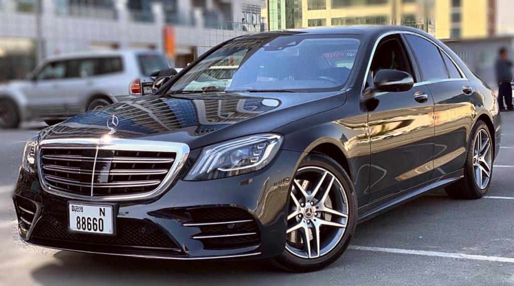 Mercedes S500 BLACK 2019 rental dubai