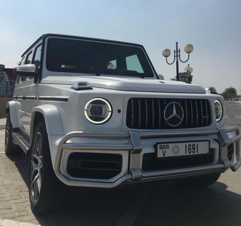 Mercedes G63 WHITE 2021 rental dubai