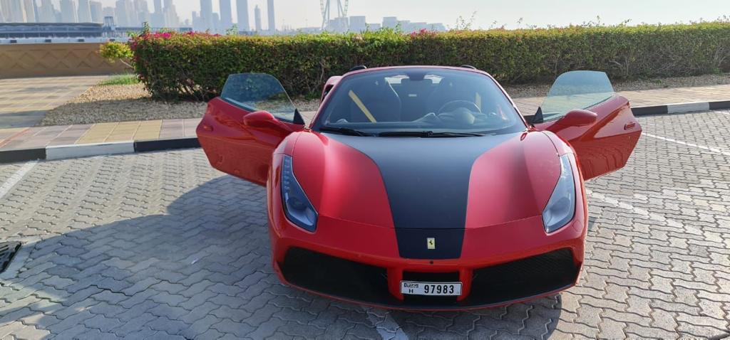 Ferrari 488 RED 2019 rental dubai