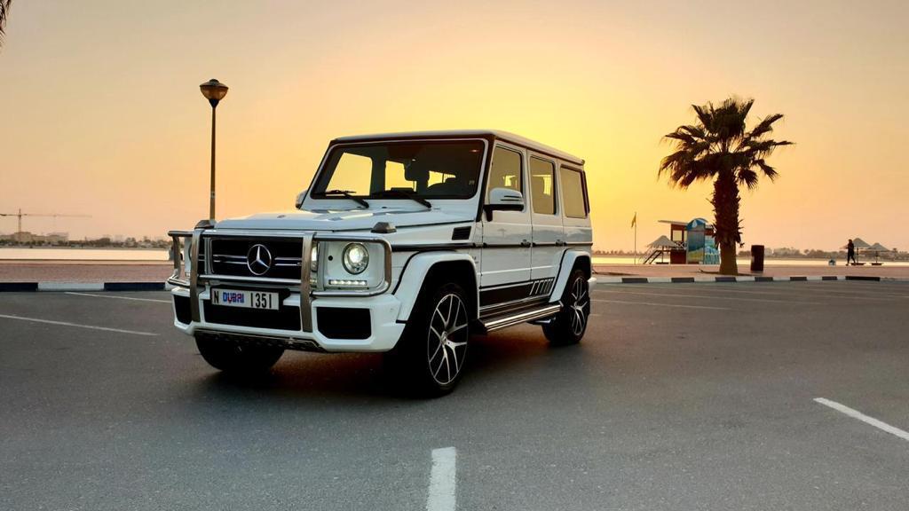 Mercedes G63 WHITE 2018 rental dubai
