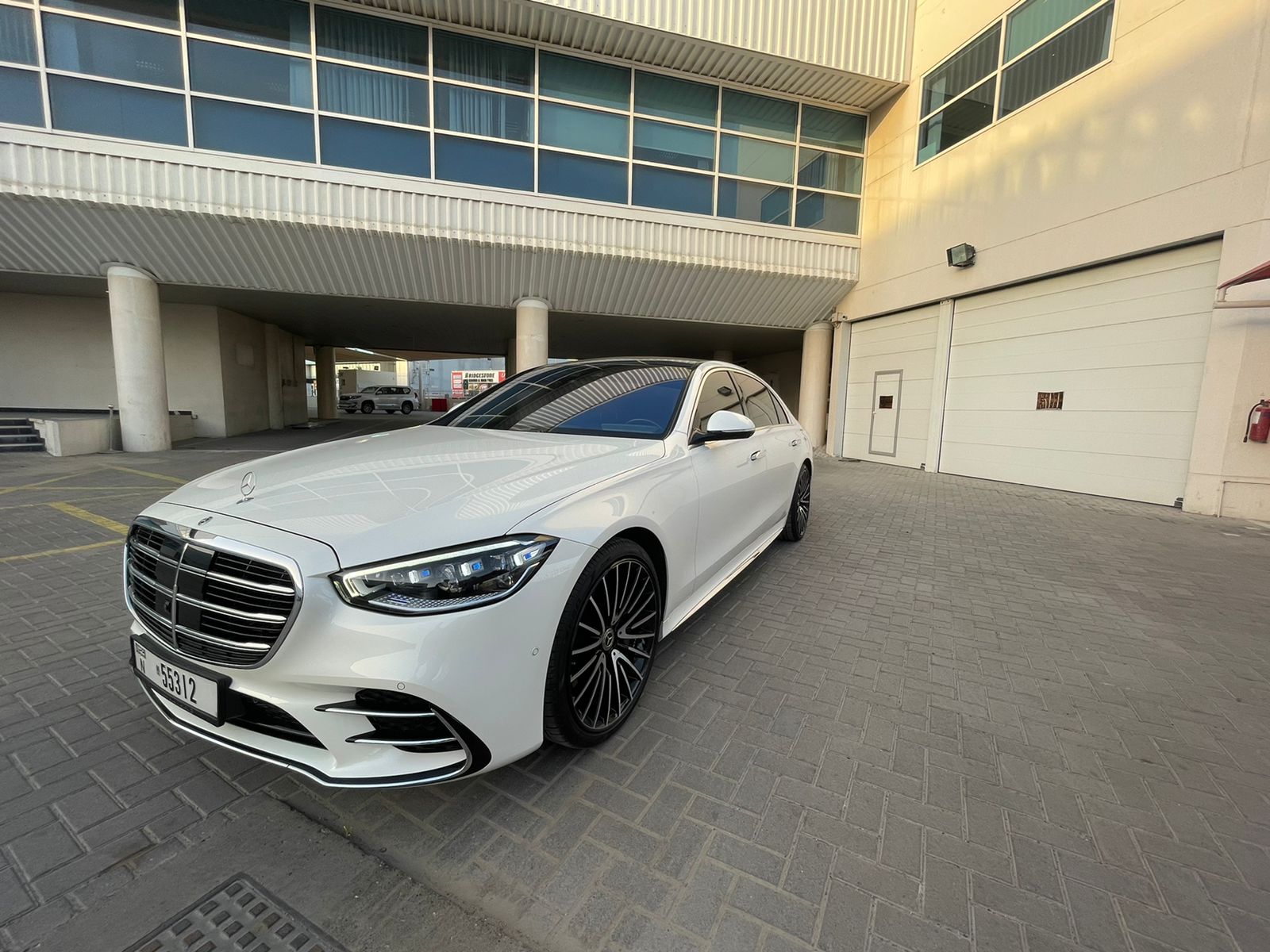 Mercedes S500 V8 WHITE 2021 rental dubai
