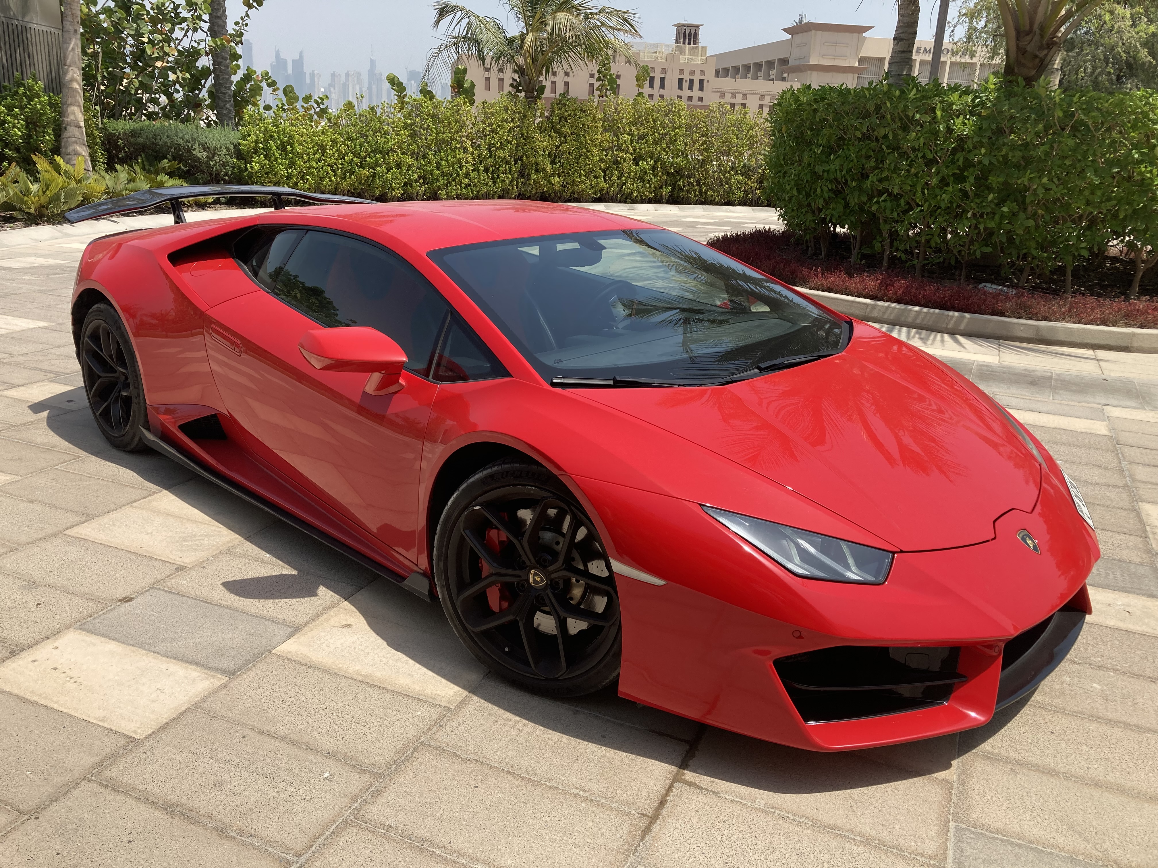 Lamborghini Huracan Coupe RED 2018 rental dubai
