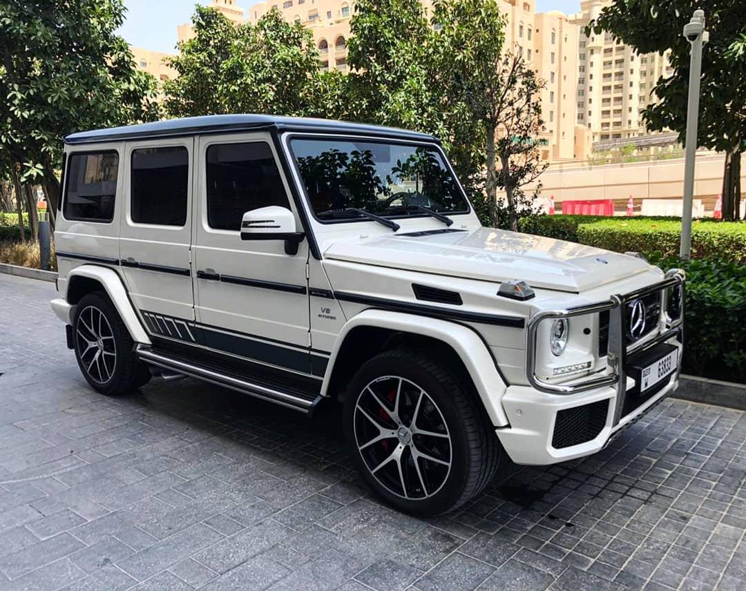 Mercedes G63 WHITE 2017 rental dubai
