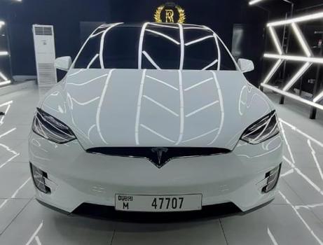 Tesla Model X WHITE 2021 rental dubai