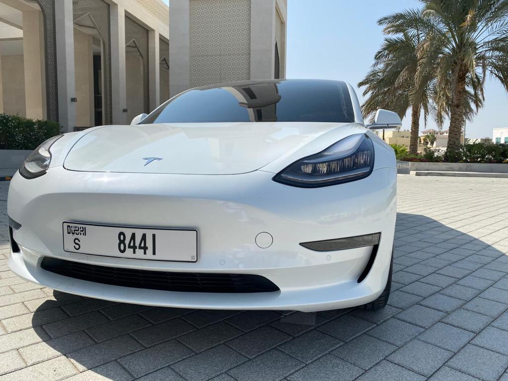 Tesla Model 3 WHITE 2021 rental dubai