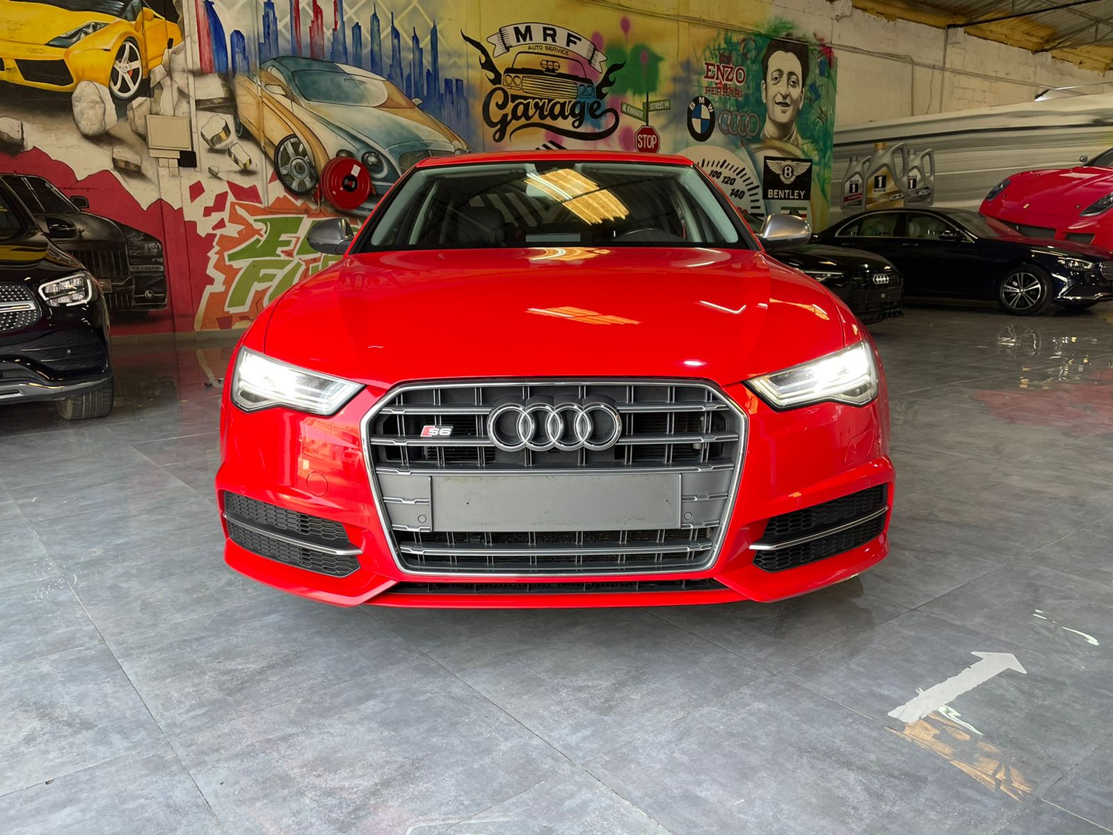 Audi S6 V8 RED 2019 rental dubai