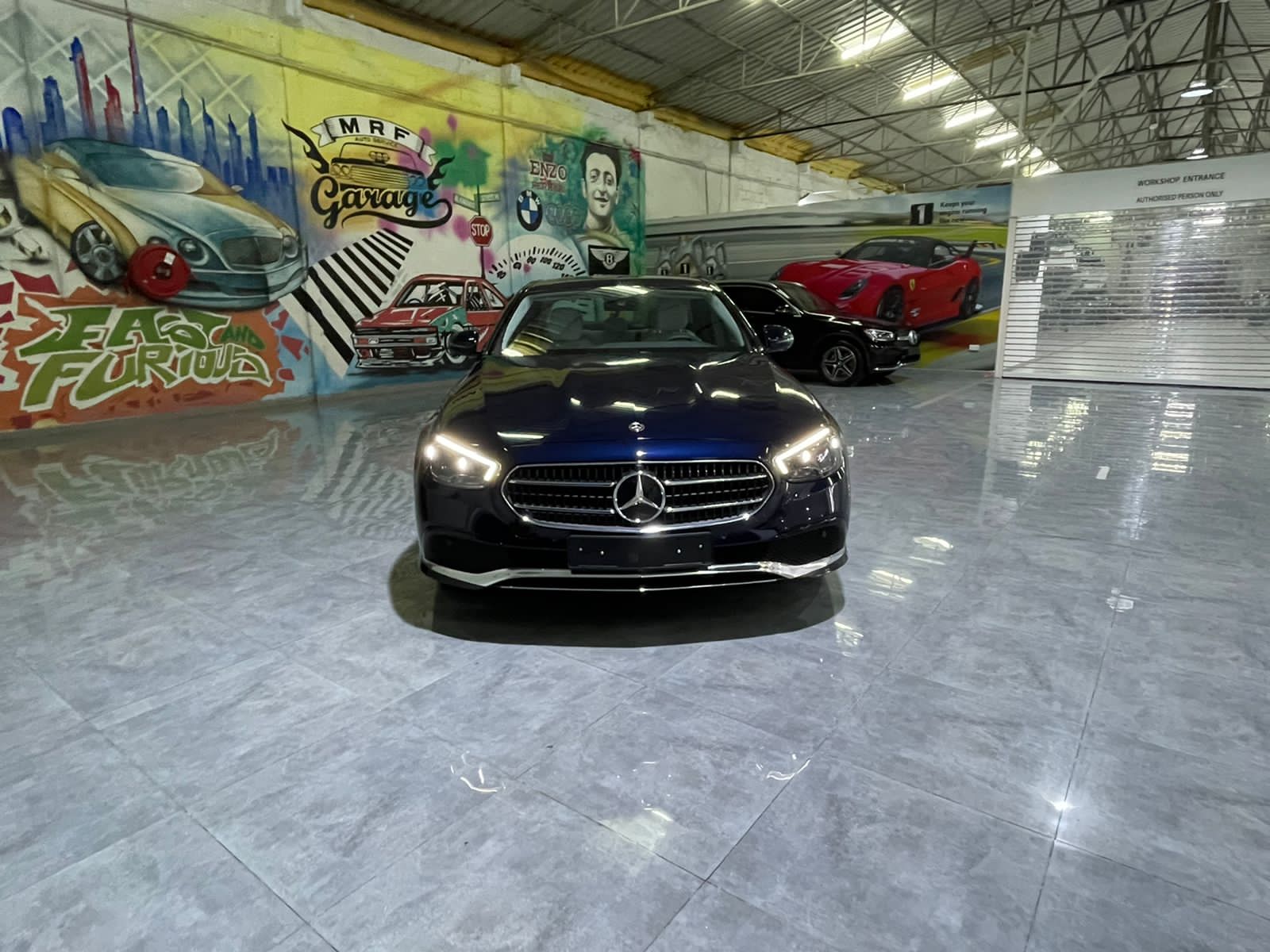 Mercedes E300 New Shape BLACK 2022 rental dubai