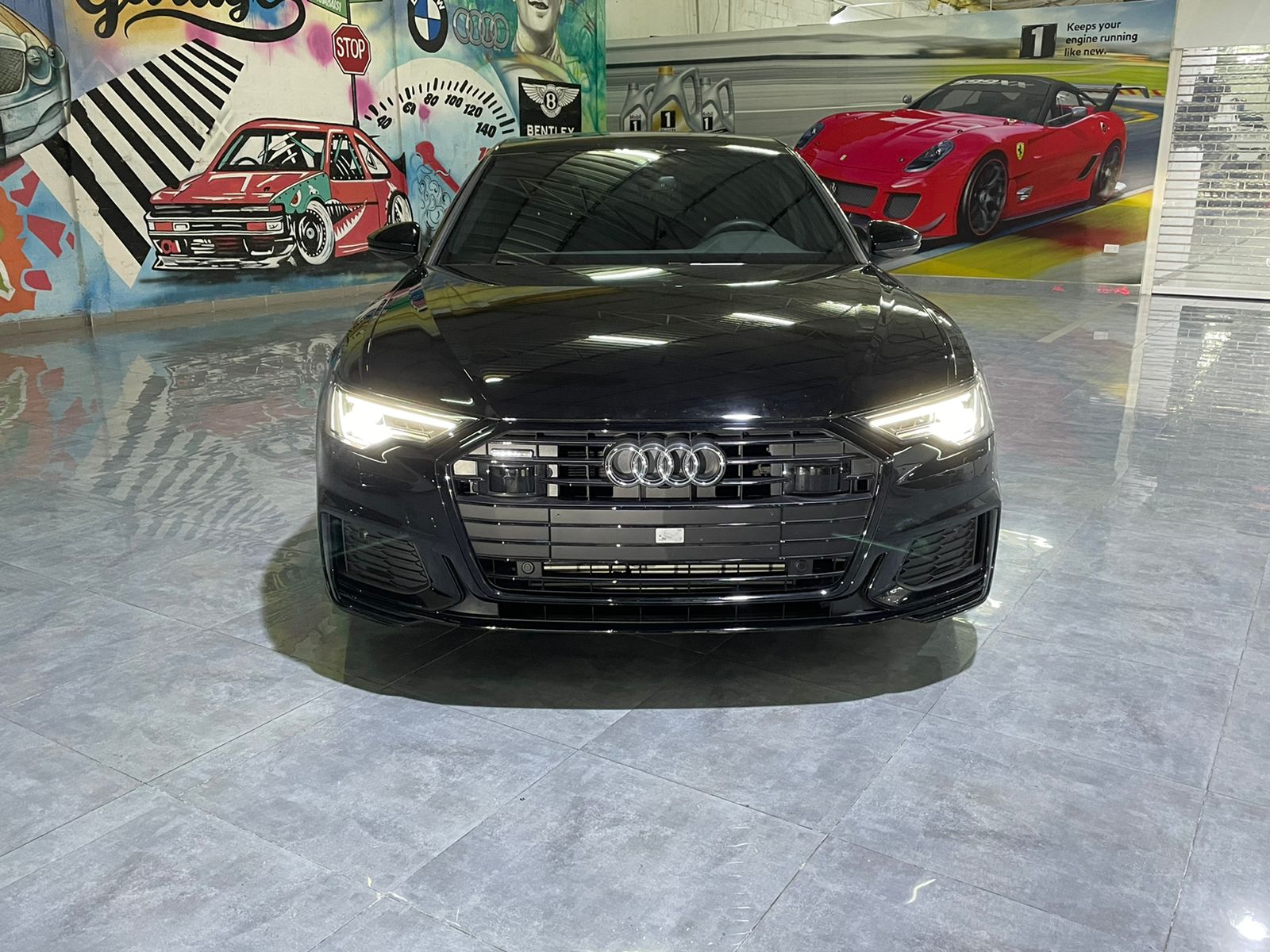 Audi A6 S-line BLACK 2022 rental dubai