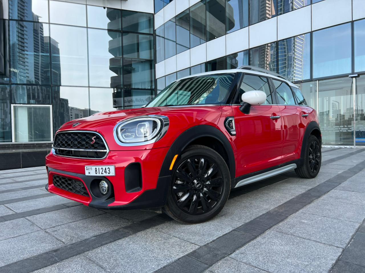 MINI COOPER  RED 2021 rental dubai