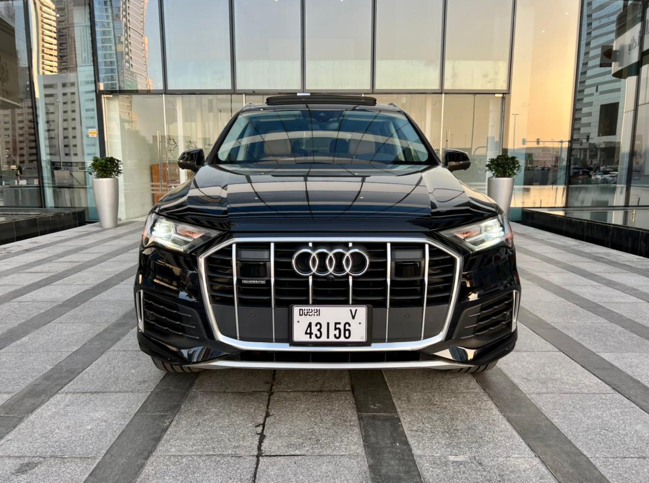 AUDI Q7 BLACK 2020 rental dubai