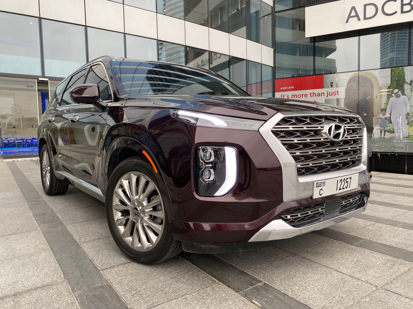 HYUNDAI PALISADE RED 2020 rental dubai