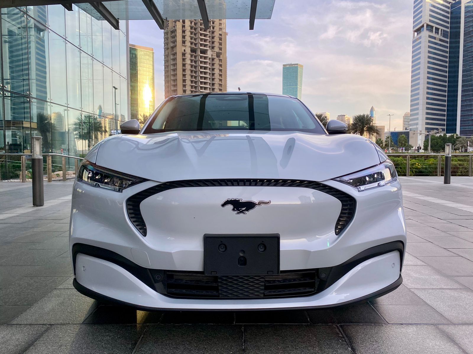 Ford Mustang Electric WHITE 2021 rental dubai
