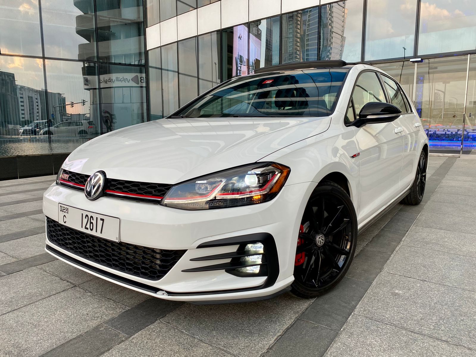 VOLKSWAGEN GOLF GTI WHITE 2021 rental dubai