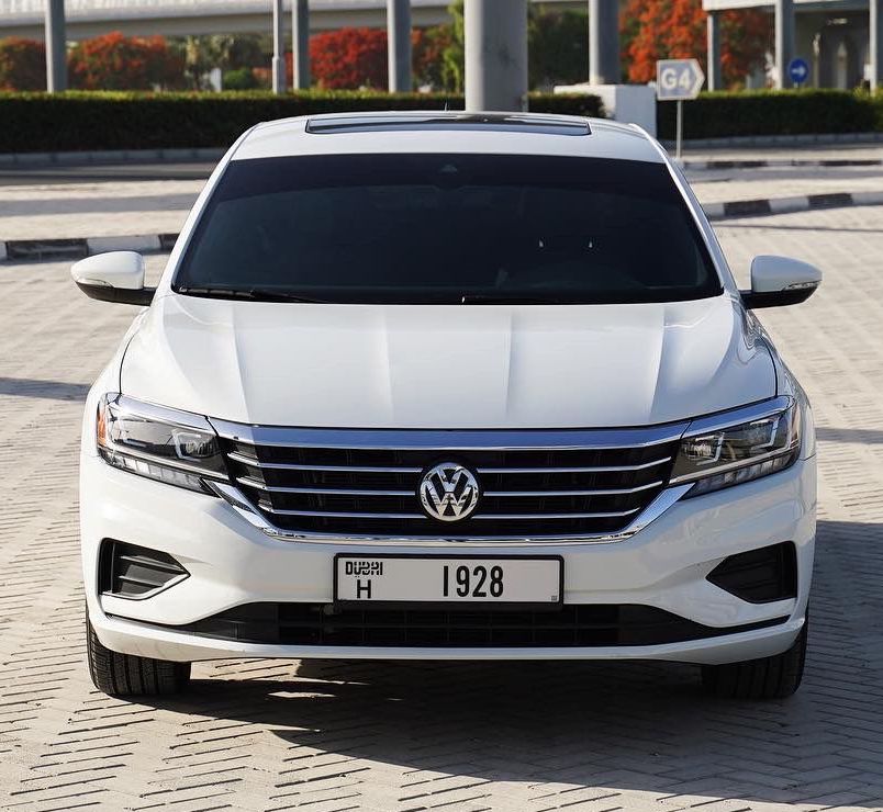 Volkswagen passat  WHITE 2021 rental dubai