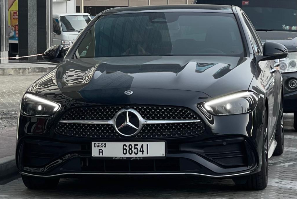 Mercedes C300 BLACK 2022 rental dubai