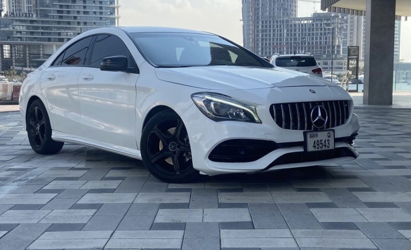 Mercedes CLA250 WHITE 2019 rental dubai