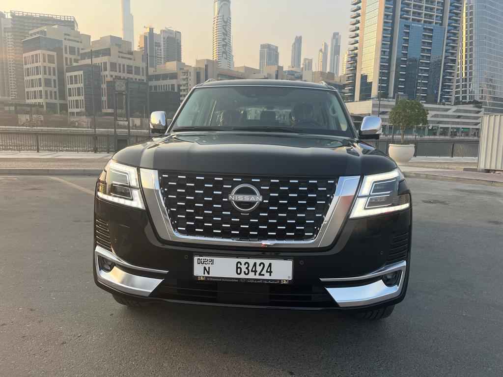 Nissan Patrol Platinum BLACK 2022 rental dubai