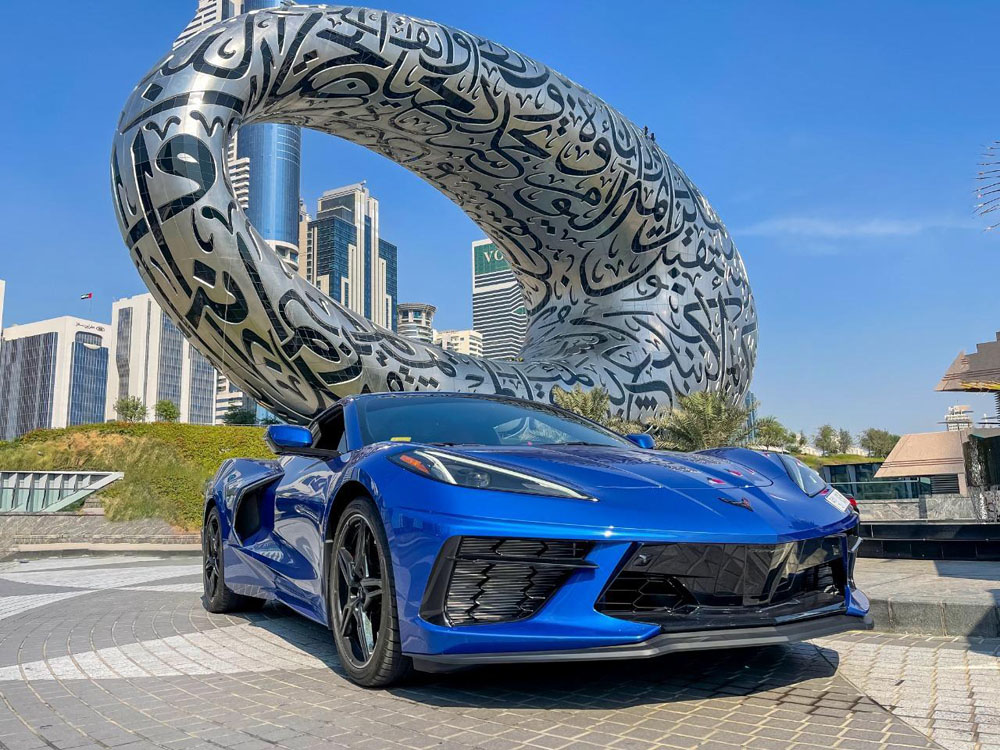 Chevrolet  Corvette BLUE 2021 rental dubai