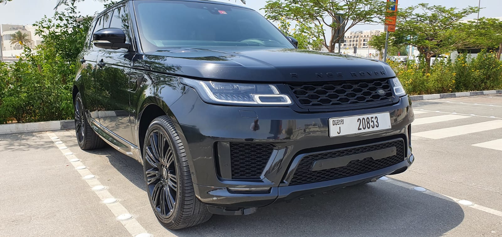 Range Rover Sport BLACK 2020 rental dubai