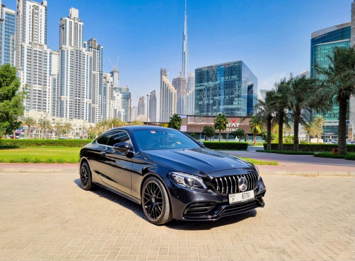 Mercedes C300 BLACK 2019 rental dubai