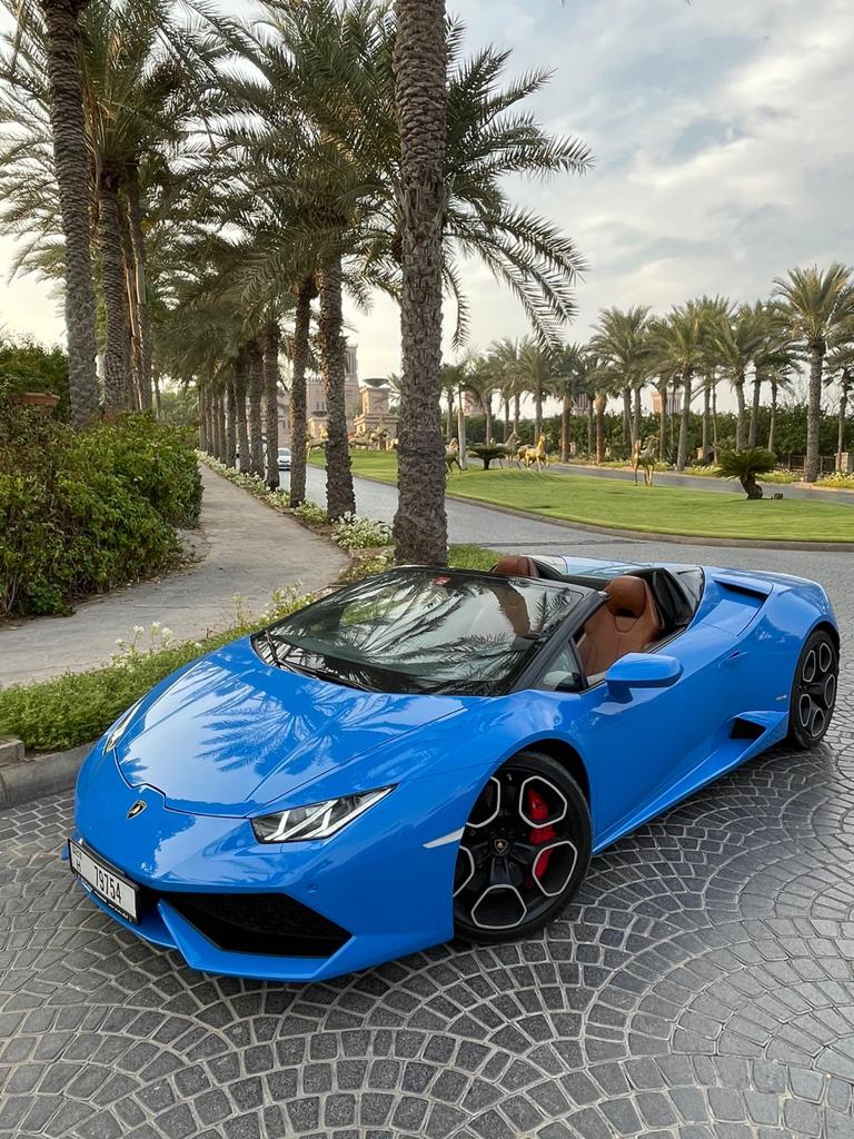 Lamborghini Huracan BLUE 2020 rental dubai