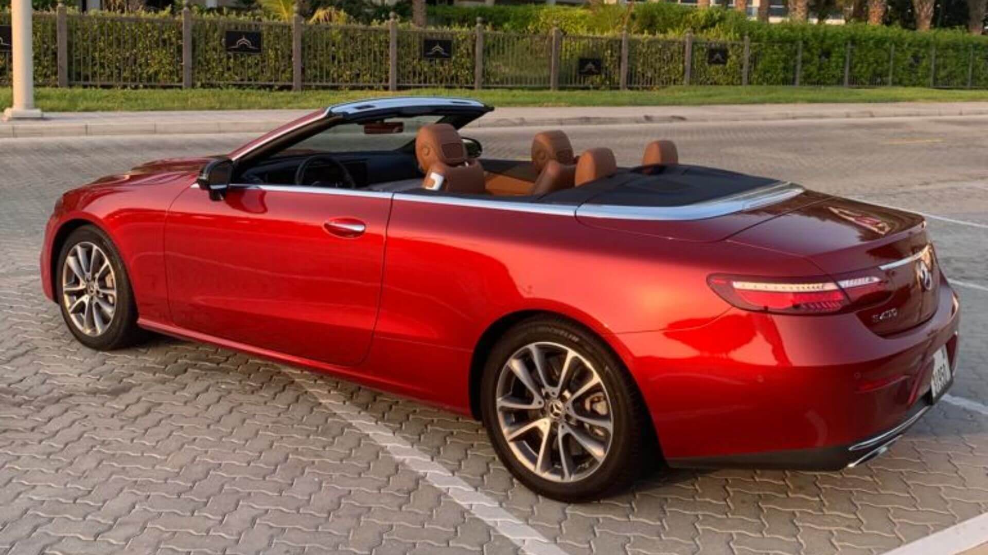 Mercedes E450  Convertible  RED 2019 rental dubai