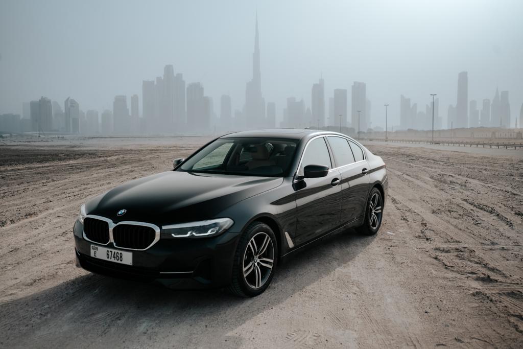 BMW 520i Sedan BLACK 2021 rental dubai