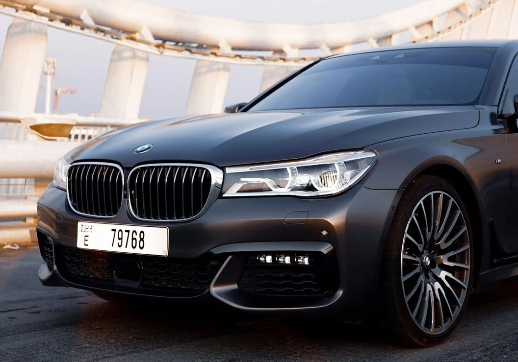 BMW 740Li GREY 2019 rental dubai