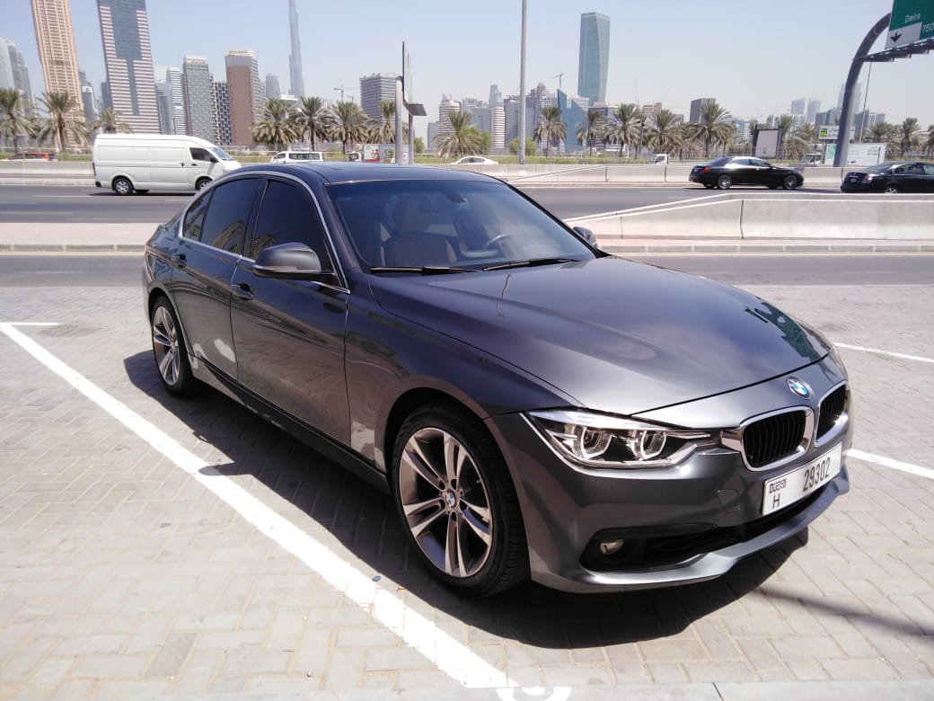 BMW 330i GREY 2018 rental dubai