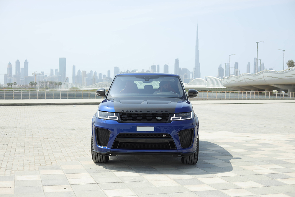 Range Rover SVR BLUE 2022 rental dubai