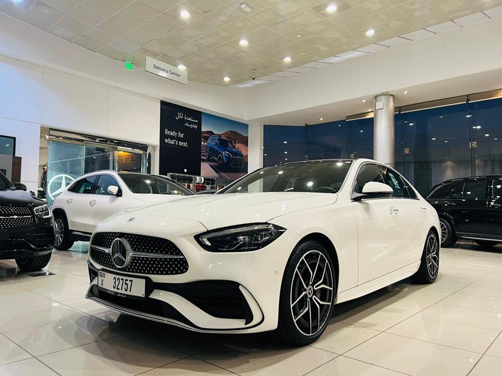 Mercedes C200 WHITE 2022 rental dubai