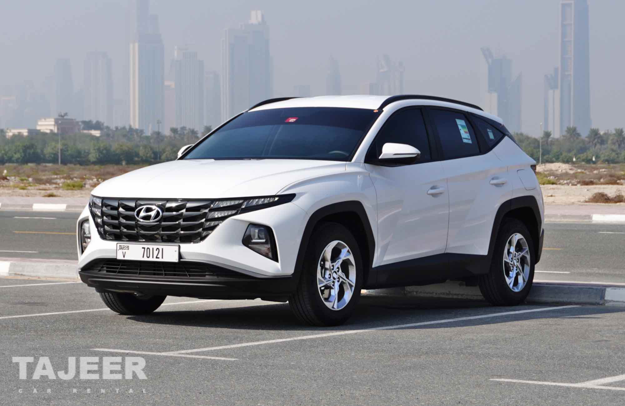 Hyundai Tucson WHITE 2023 rental dubai