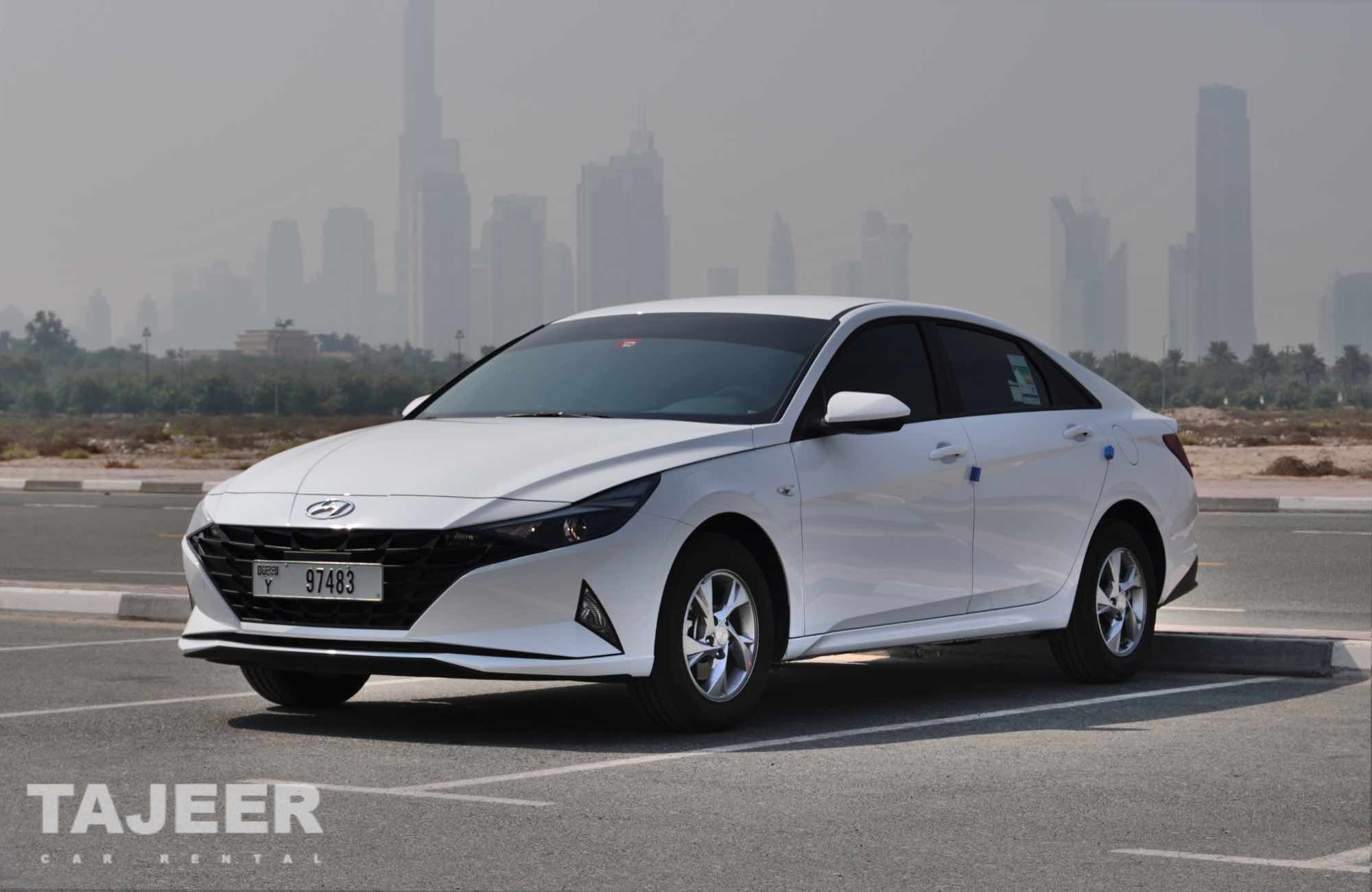 Hyundai Elantra  WHITE 2023 rental dubai