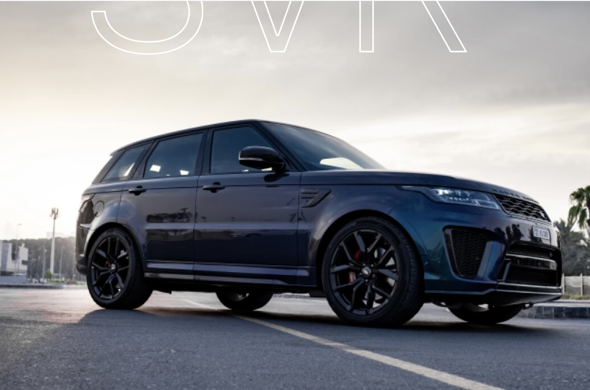Range Rover SVR BLUE 2021 rental dubai
