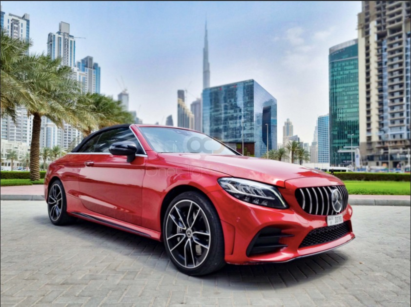 Mercedes C43 RED 2020 rental dubai