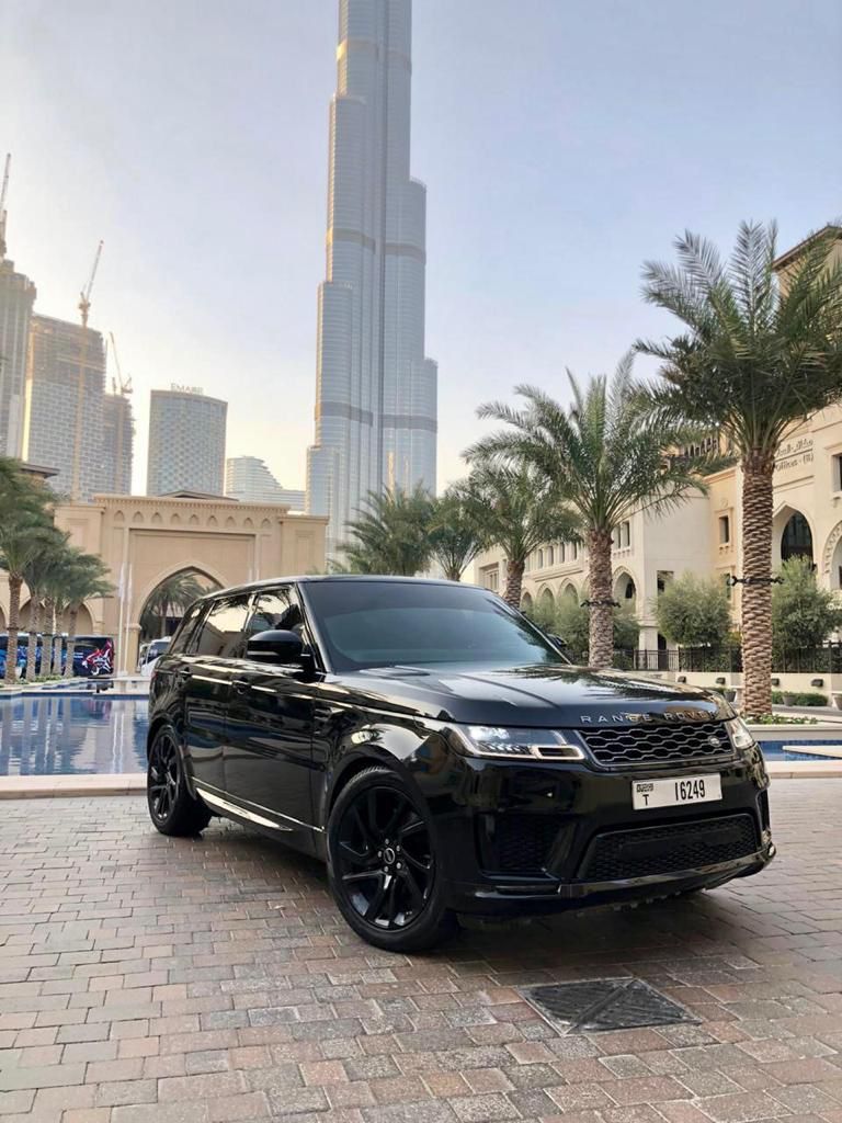Range Rover Sport Supercharged  BLACK 2021 rental dubai