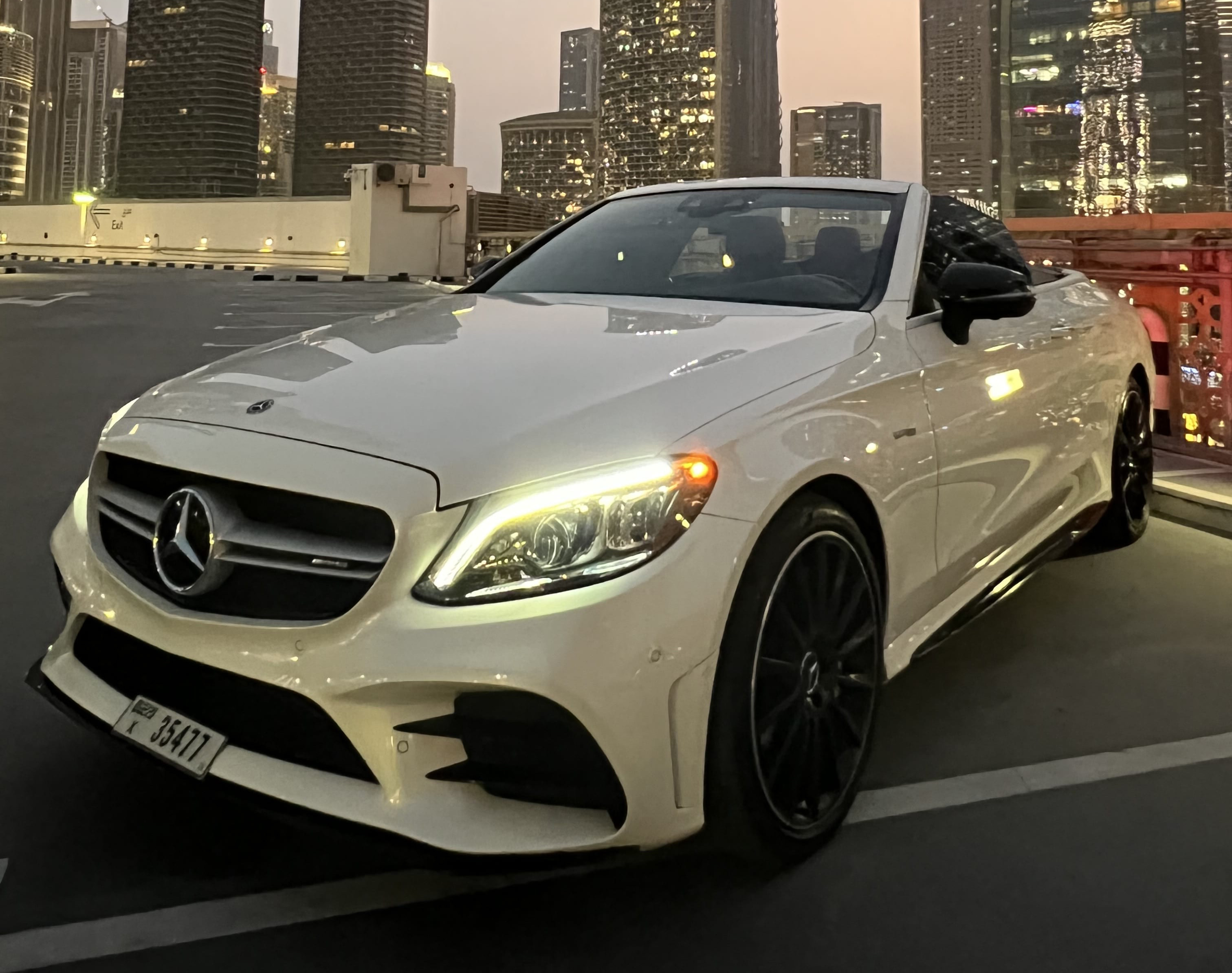 Mercedes-AMG C43 Cabriolet WHITE 2020 rental dubai