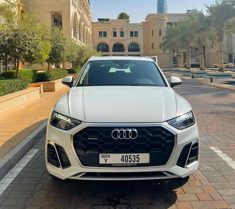 Audi Q5 WHITE 2022 rental dubai