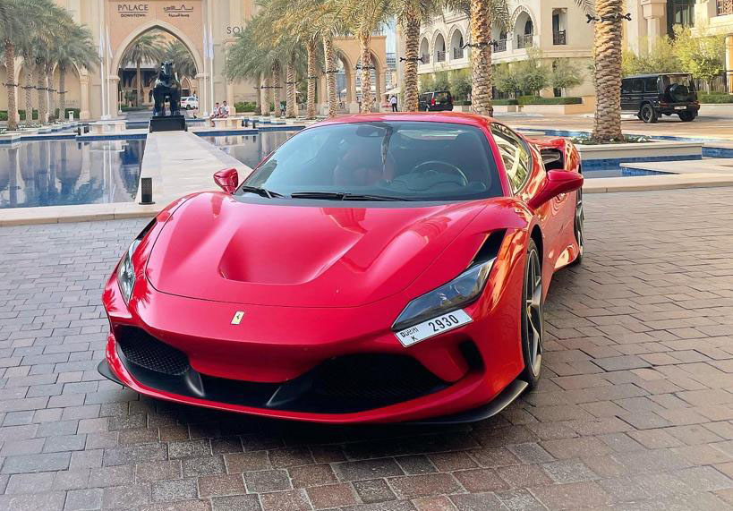 Ferrari F8 RED 2022 rental dubai