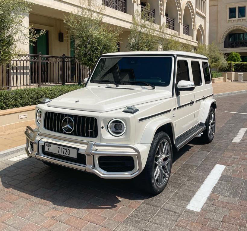  Mercedes Benz AMG G63 WHITE 2021 rental dubai