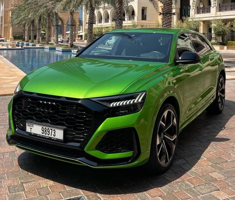 Audi RSQ8 GREEN 2022 rental dubai