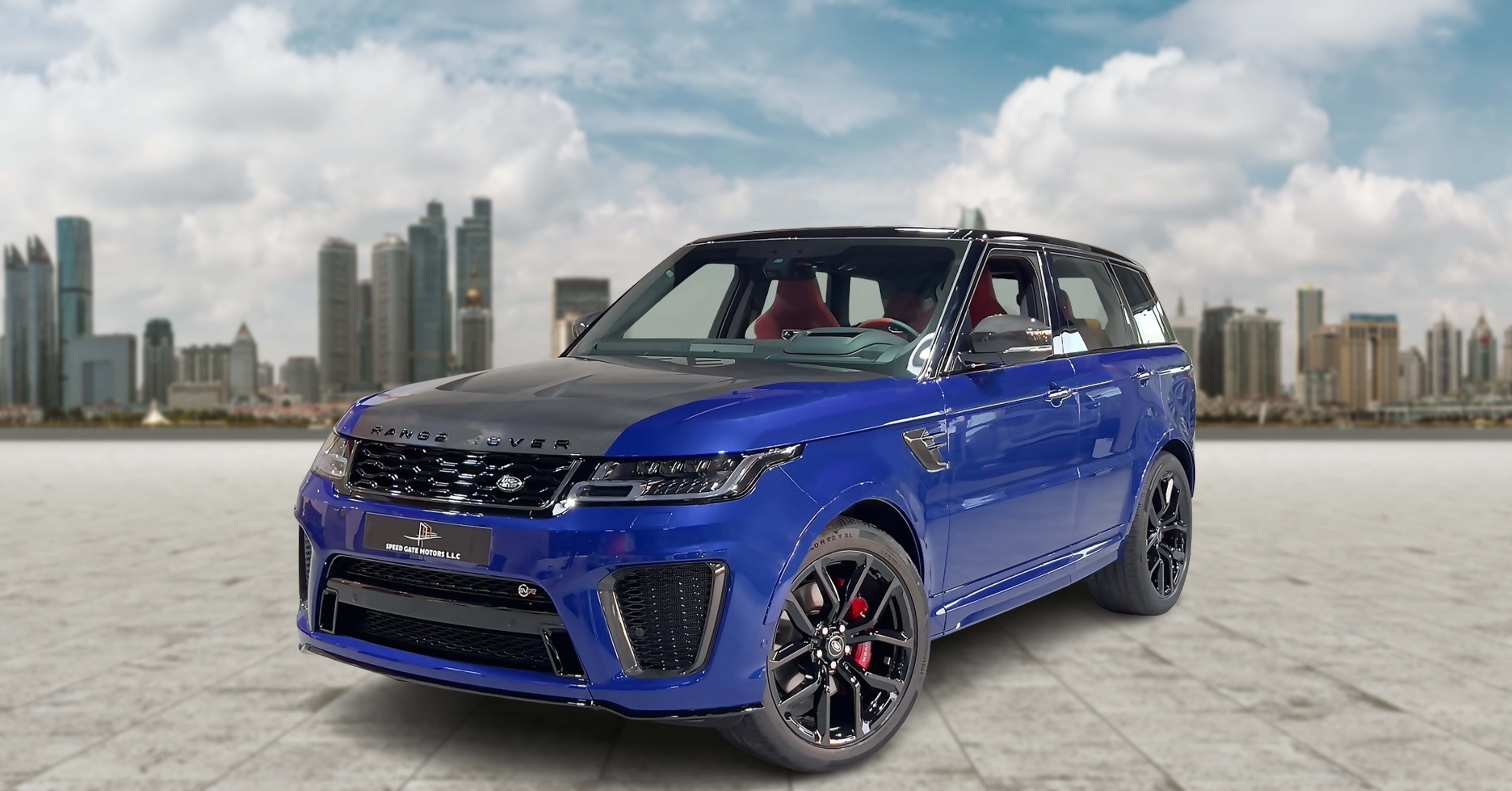 Range Rover SVR BLUE 2022 rental dubai