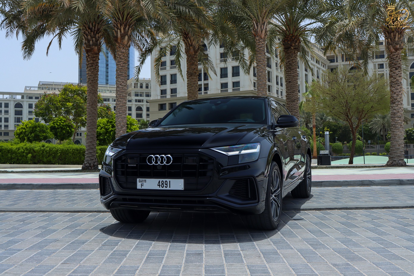 Audi Q8 BLACK 2021 rental dubai